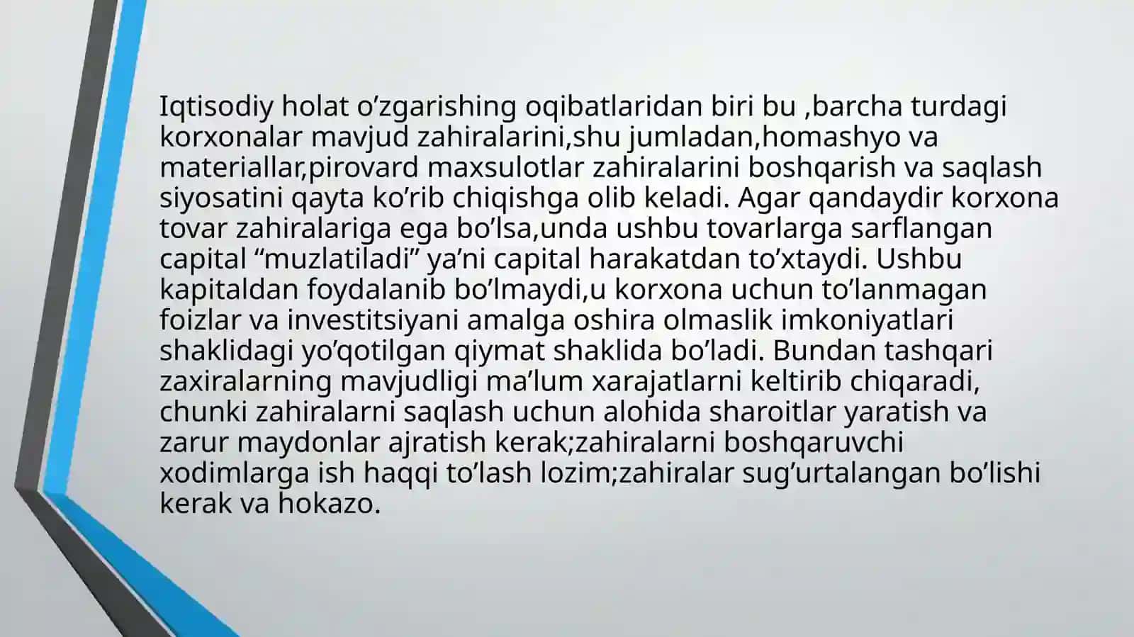 Zahiralarni boshqarish modellari 3