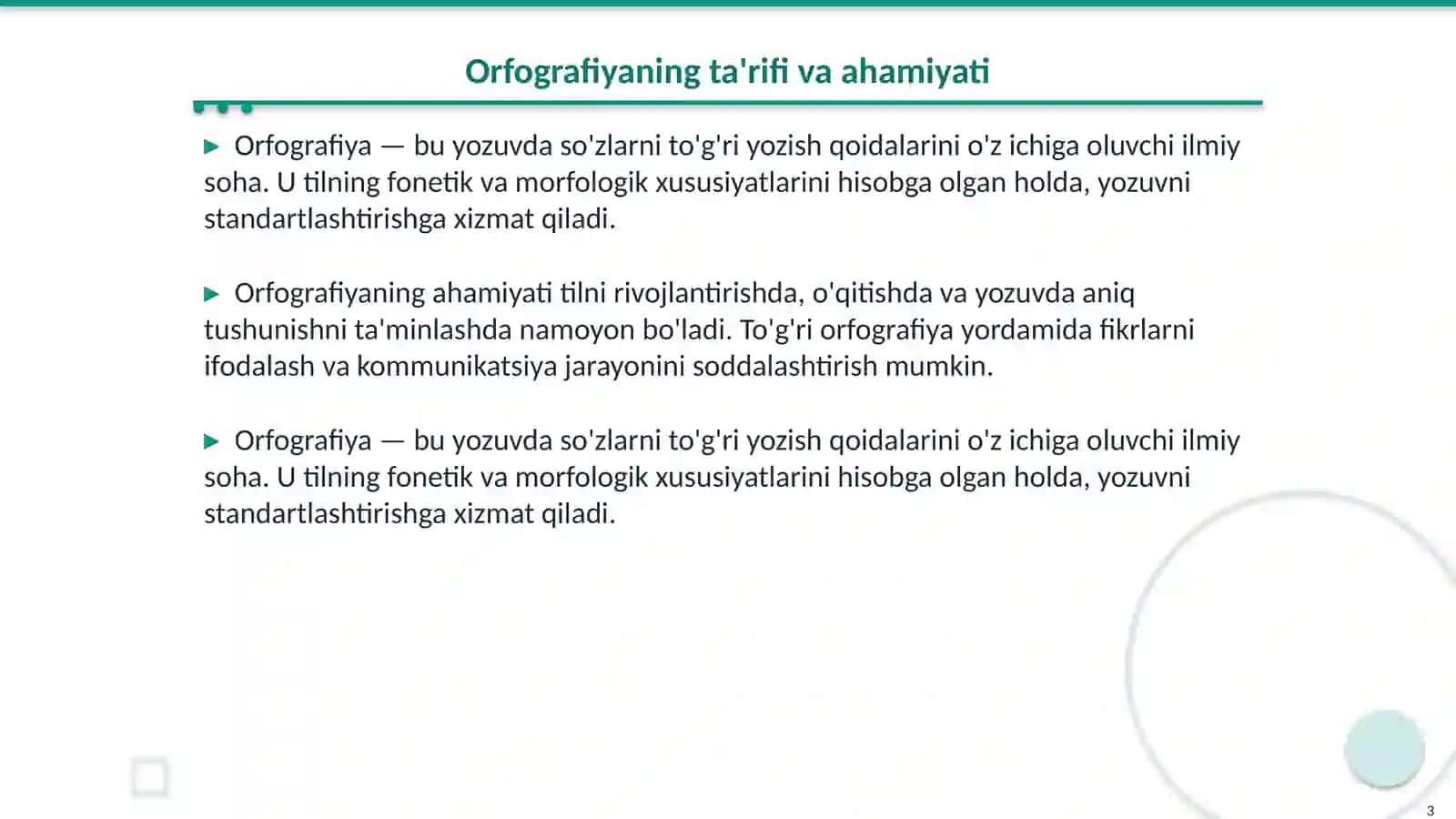 Orfografiya va uning tamoyillari 3