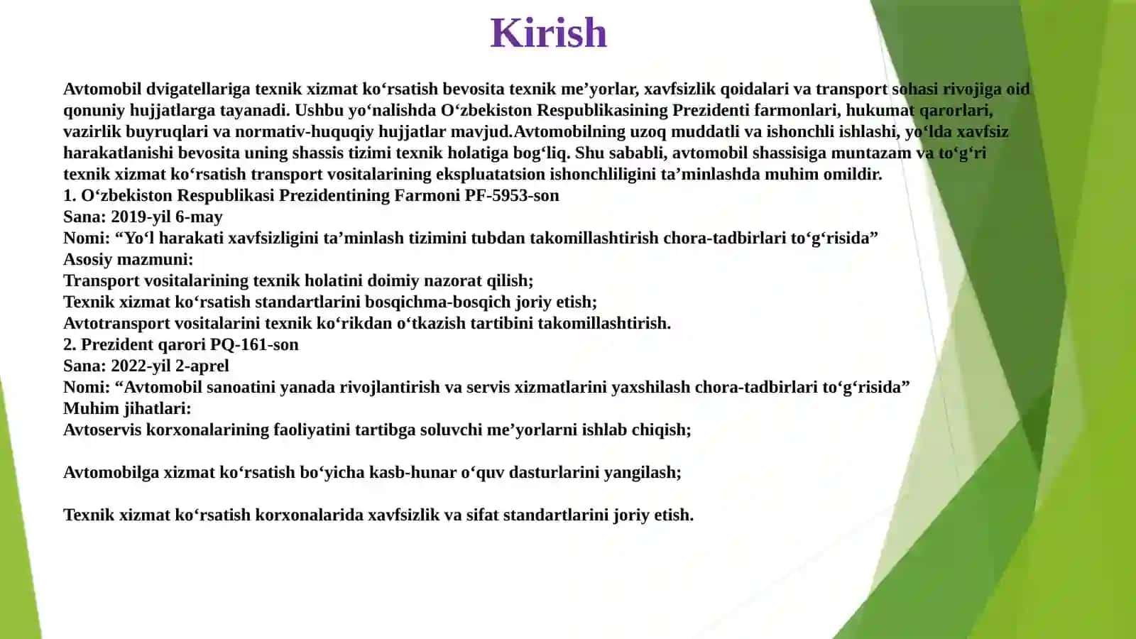 “Traktor va avtomobillarning ilashish muftalari” Bitiruv malakaviy ishi 3