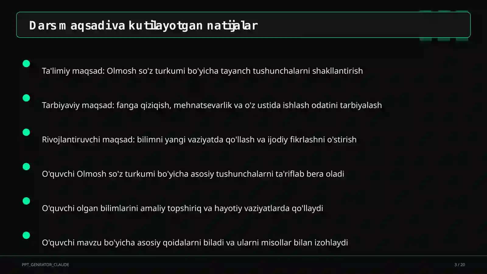 Olmosh so'z turkumi (4-sinf) 3