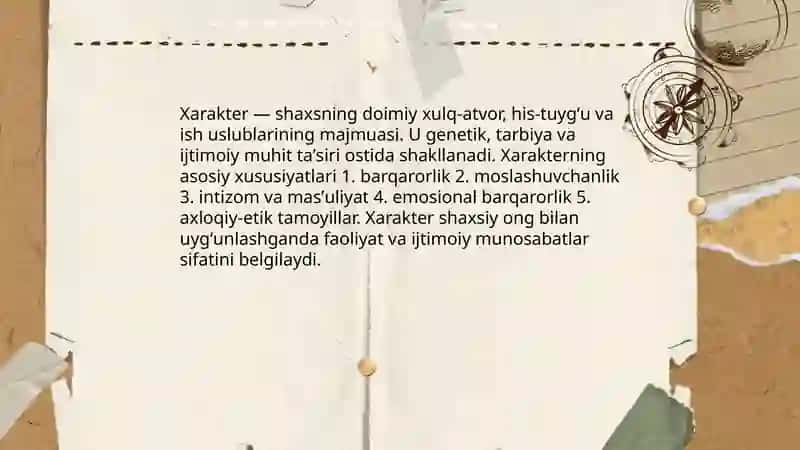 Xarakter 3