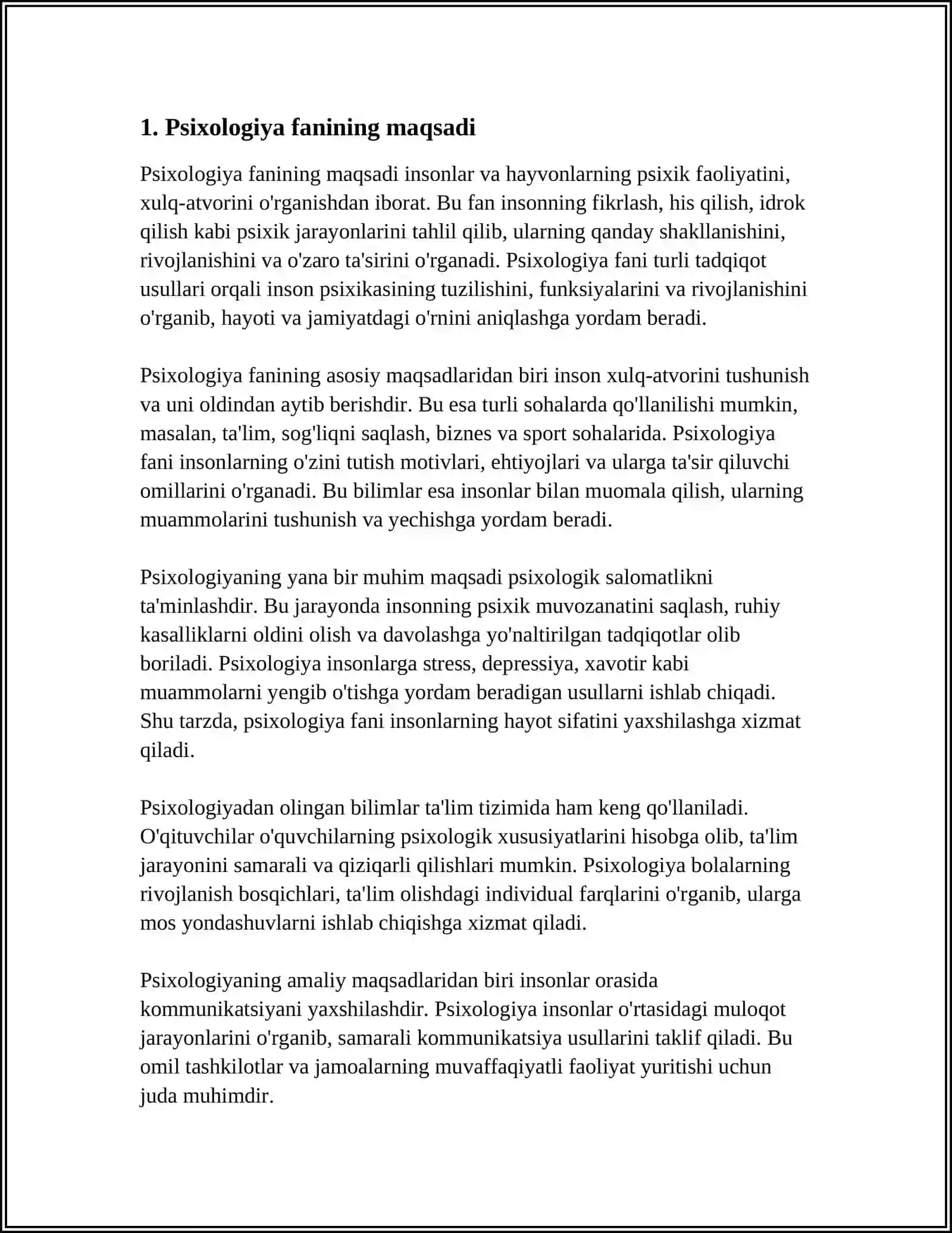 PSIXOLOGIYA FANINING MAQSAD VA VAZIFALARI 3