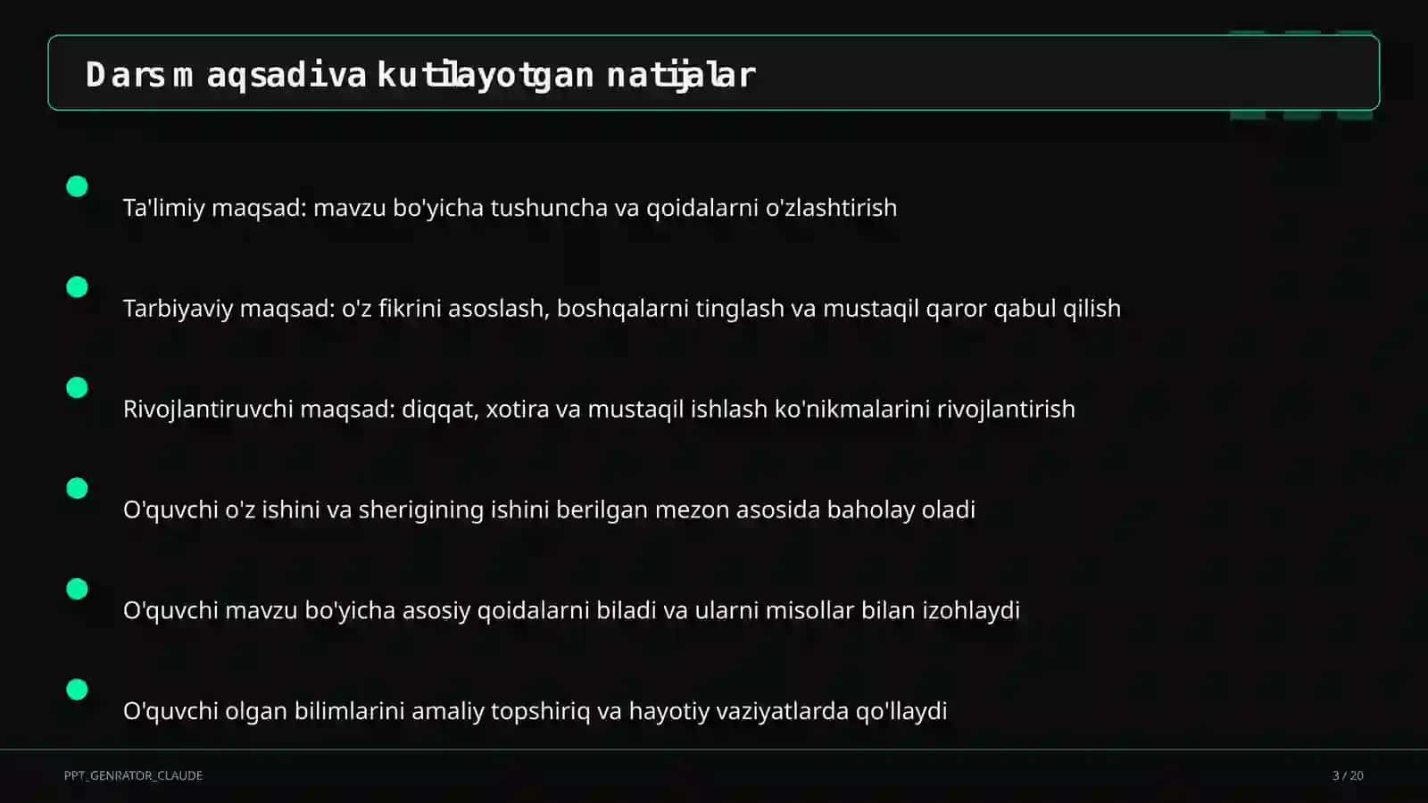 Turizm geografiyasi va O'zbekistonning turistik salohiyati (11-sinf) 3