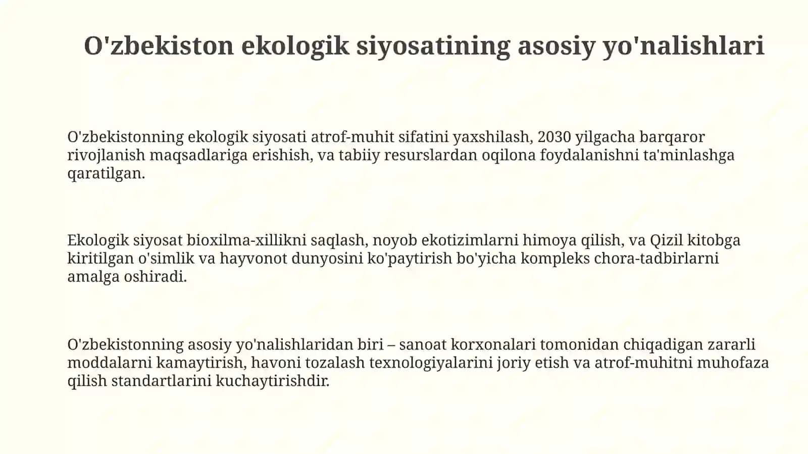 O'zbekistonning ekologik siyosati 3