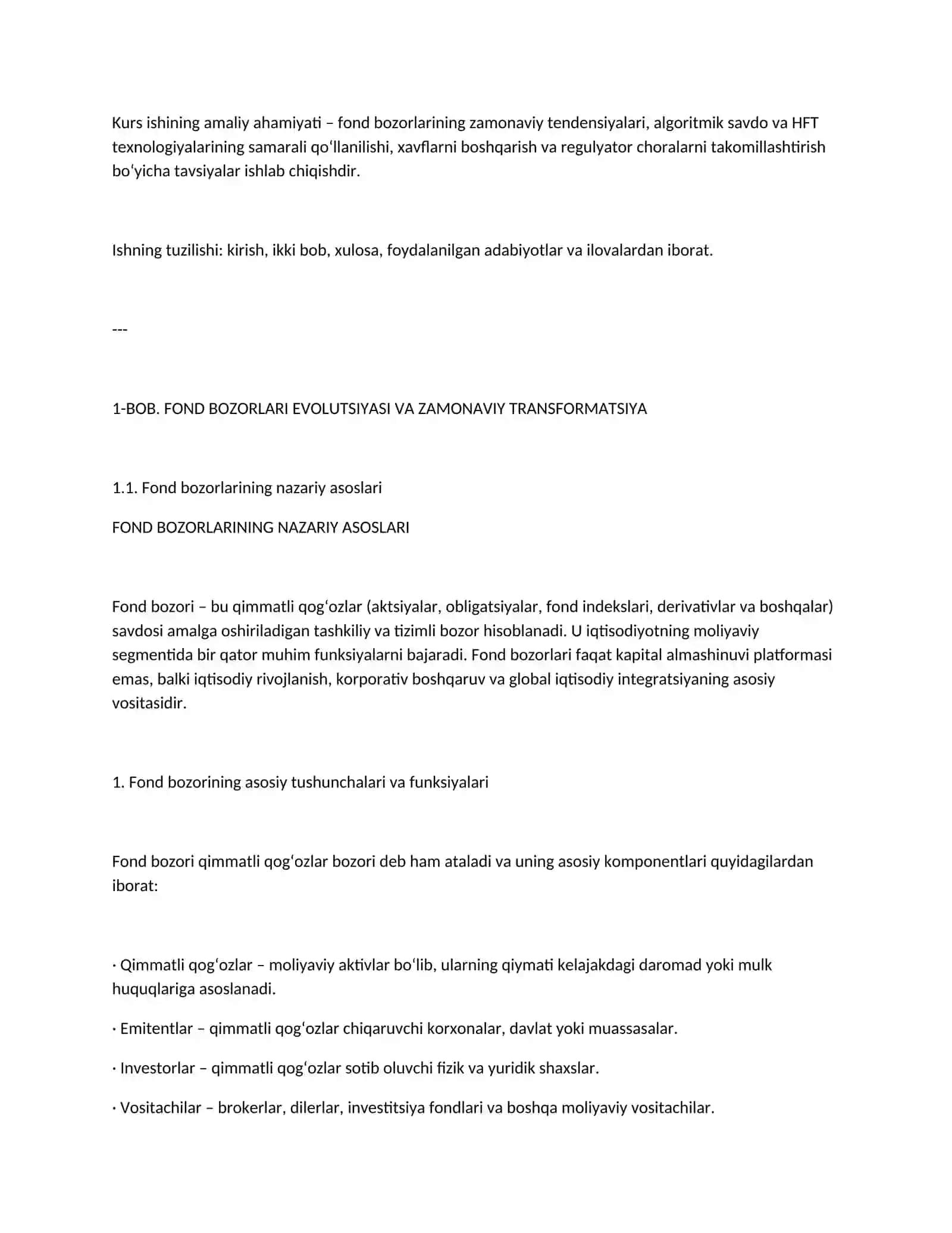 FOND BOZORLARI EVOLUTSIYASI VA ZAMONAVIY TRANSFORMATSIYA 3