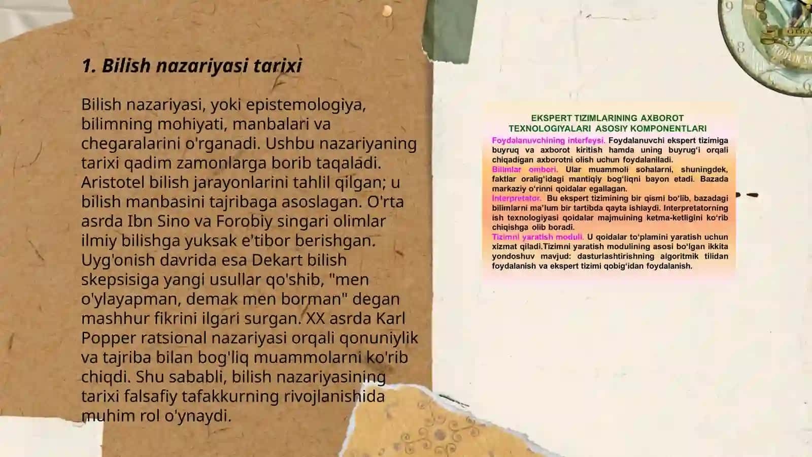 Bilish nazariyasi asosiy muammolari va yo'nalishlari 3