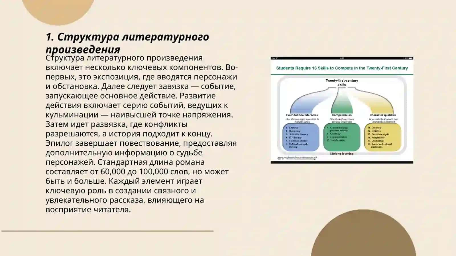 Структура литературного произведения 3