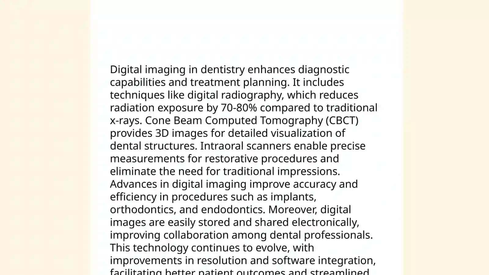 Dental practice technology 3