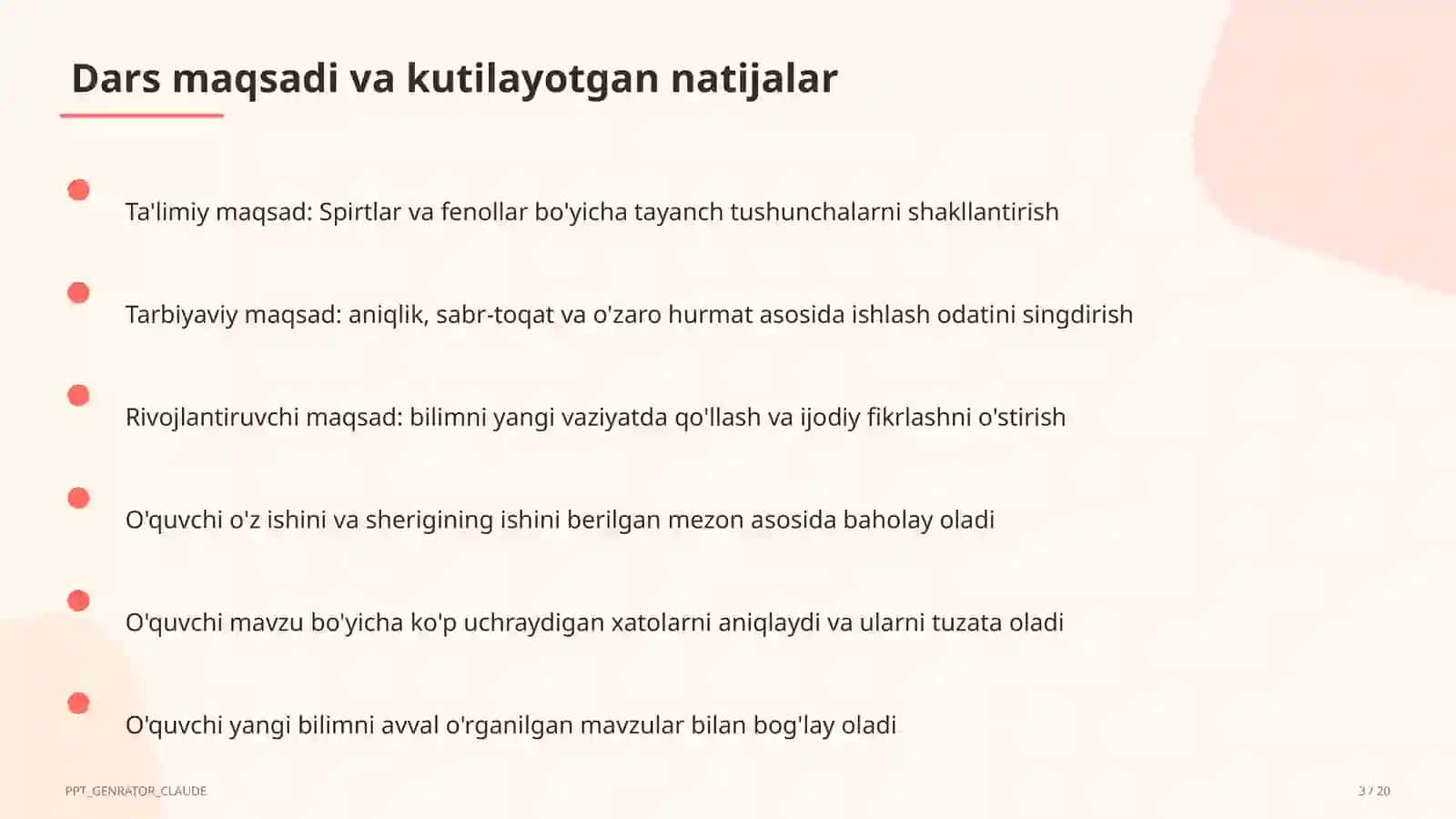Spirtlar va fenollar (10-sinf) 3