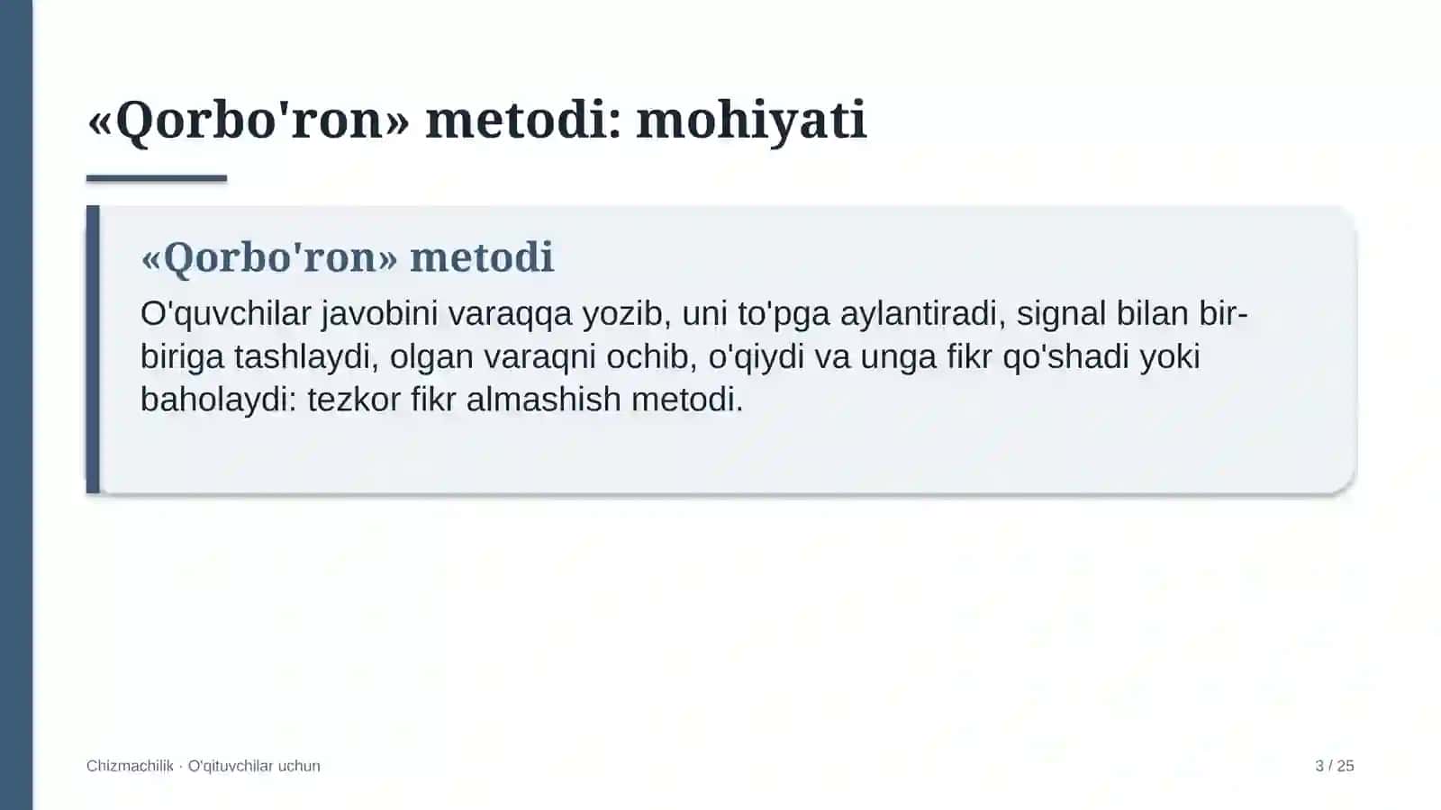 chizmachilik darslarida qorbo'ron metodidan foydalanish 5175 3
