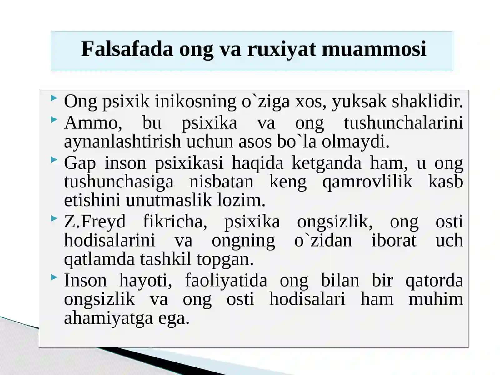 BILISH NAZARIYASI 3