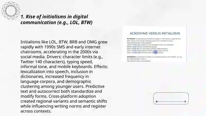 Acronyms and initialisms: trends in abbreviation 3