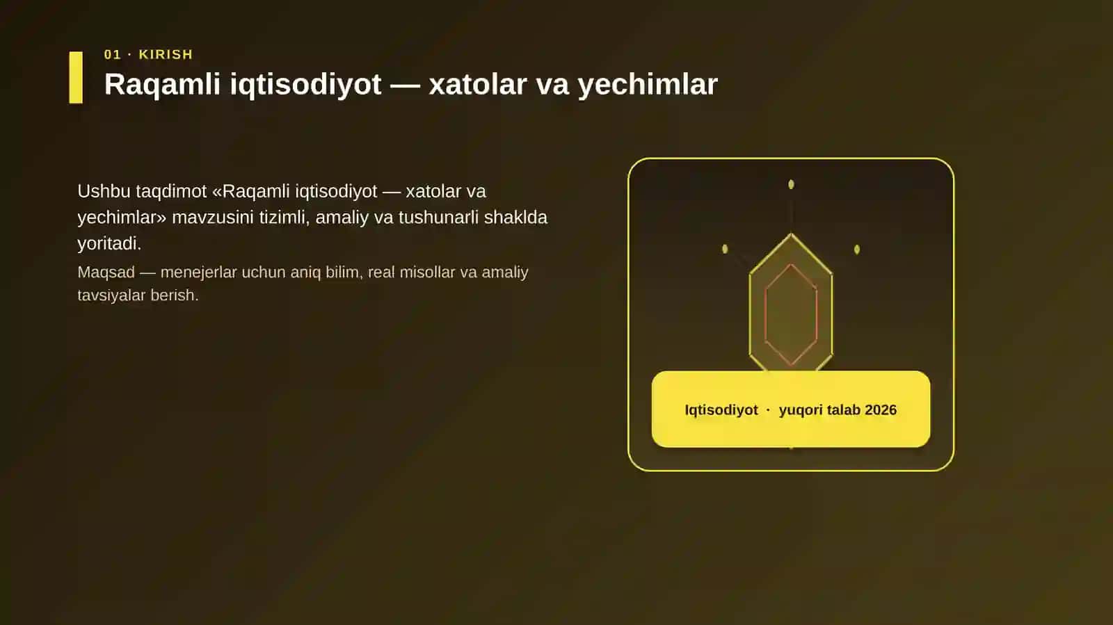Raqamli iqtisodiyot — xatolar va yechimlar 3