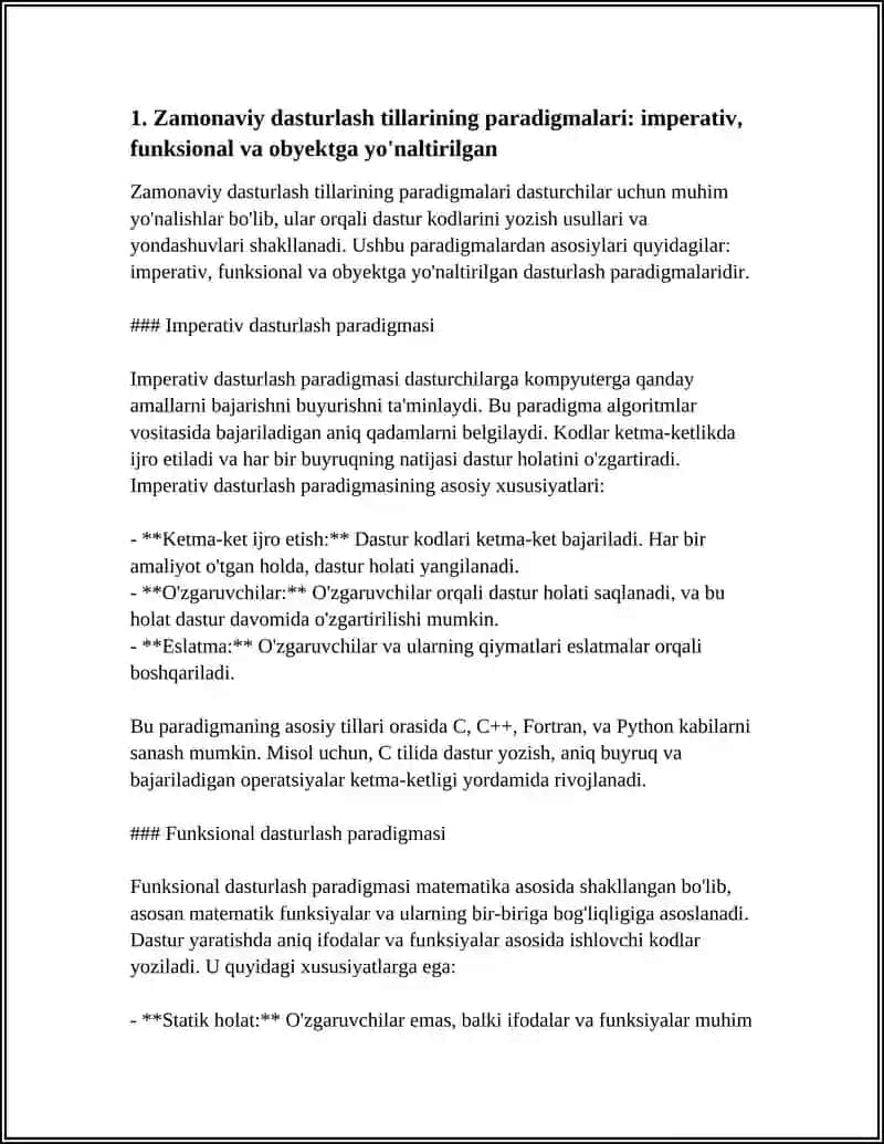 ZAMONAVIY DASTURLASH TILLARINING TAHLILI 3