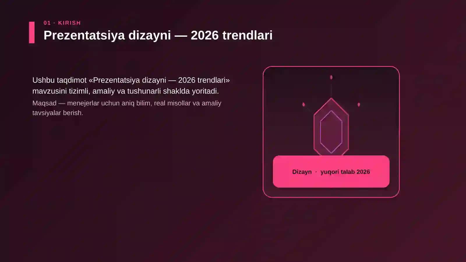 Prezentatsiya dizayni — 2026 trendlari 3