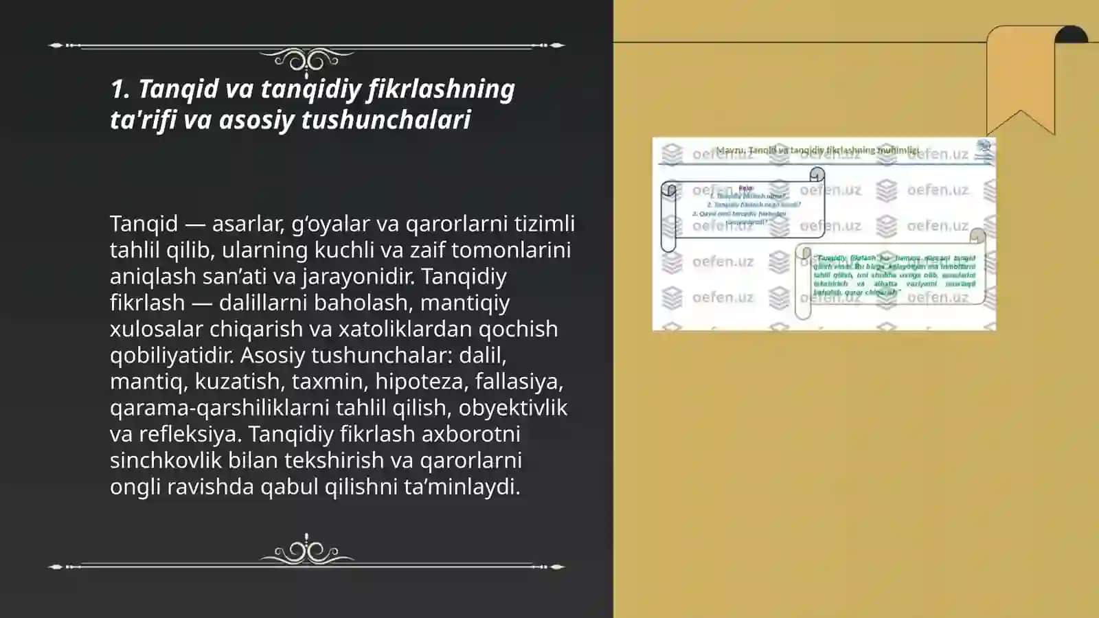 Tanqid va tanqidiy fikrlashning muhimligi 3