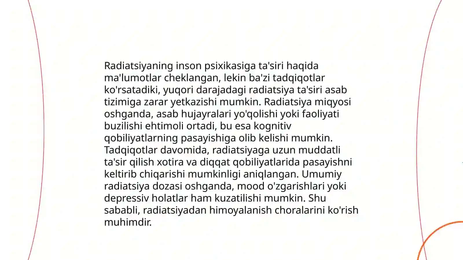 Radiatsiyaning psixologik ta'siri 3