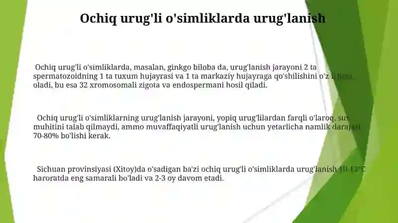 Urug'ning tuzilishi va qismlari 3
