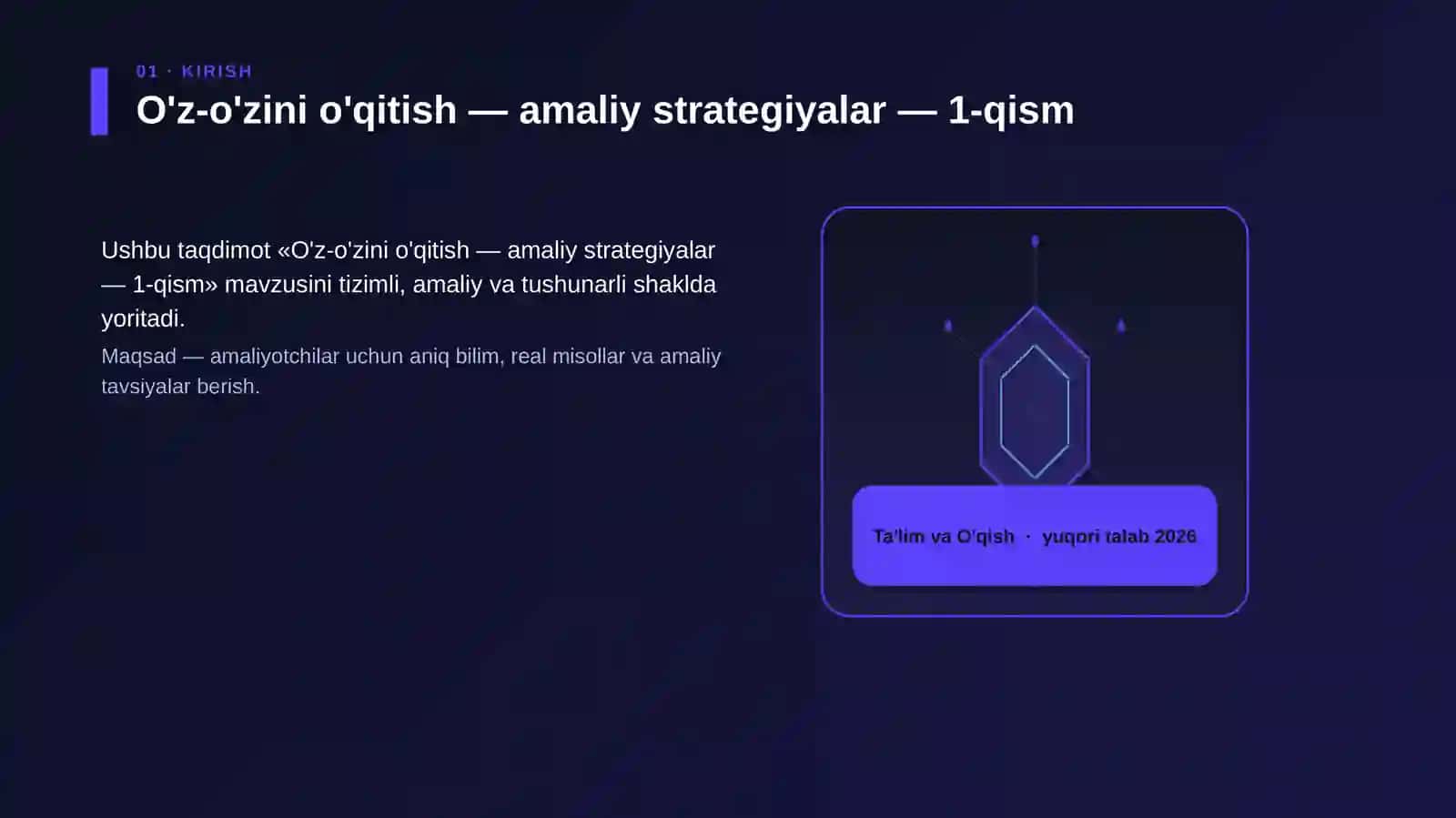 O'z-o'zini o'qitish — amaliy strategiyalar — 1-qism 3