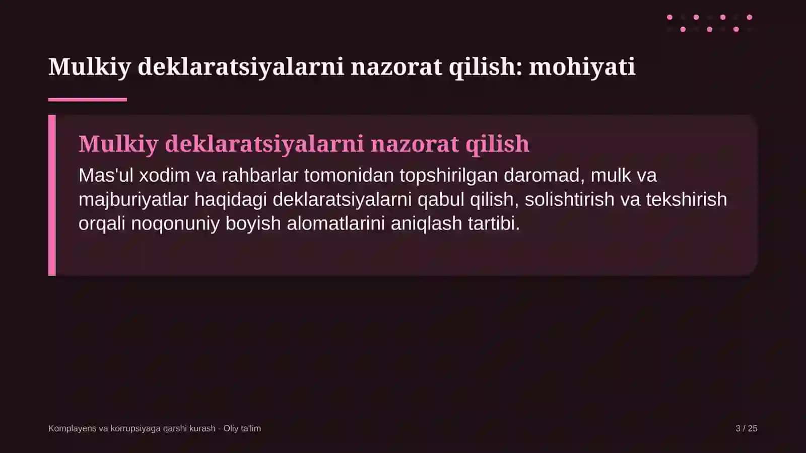 bolalar turizmida mulkiy deklaratsiyalarni nazorat qilish 5962 3
