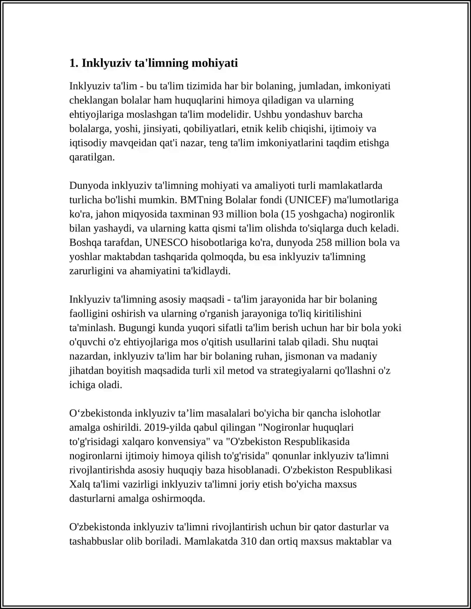INKLYUZIV TA'LIMDA BOLALARNING RIVOJLANTIRISH OMILLARI 3