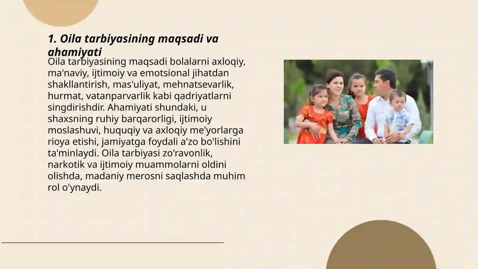 Oilani axloqiy, ma'naviy va ijtimoiy jihatdan shakllantirish 3