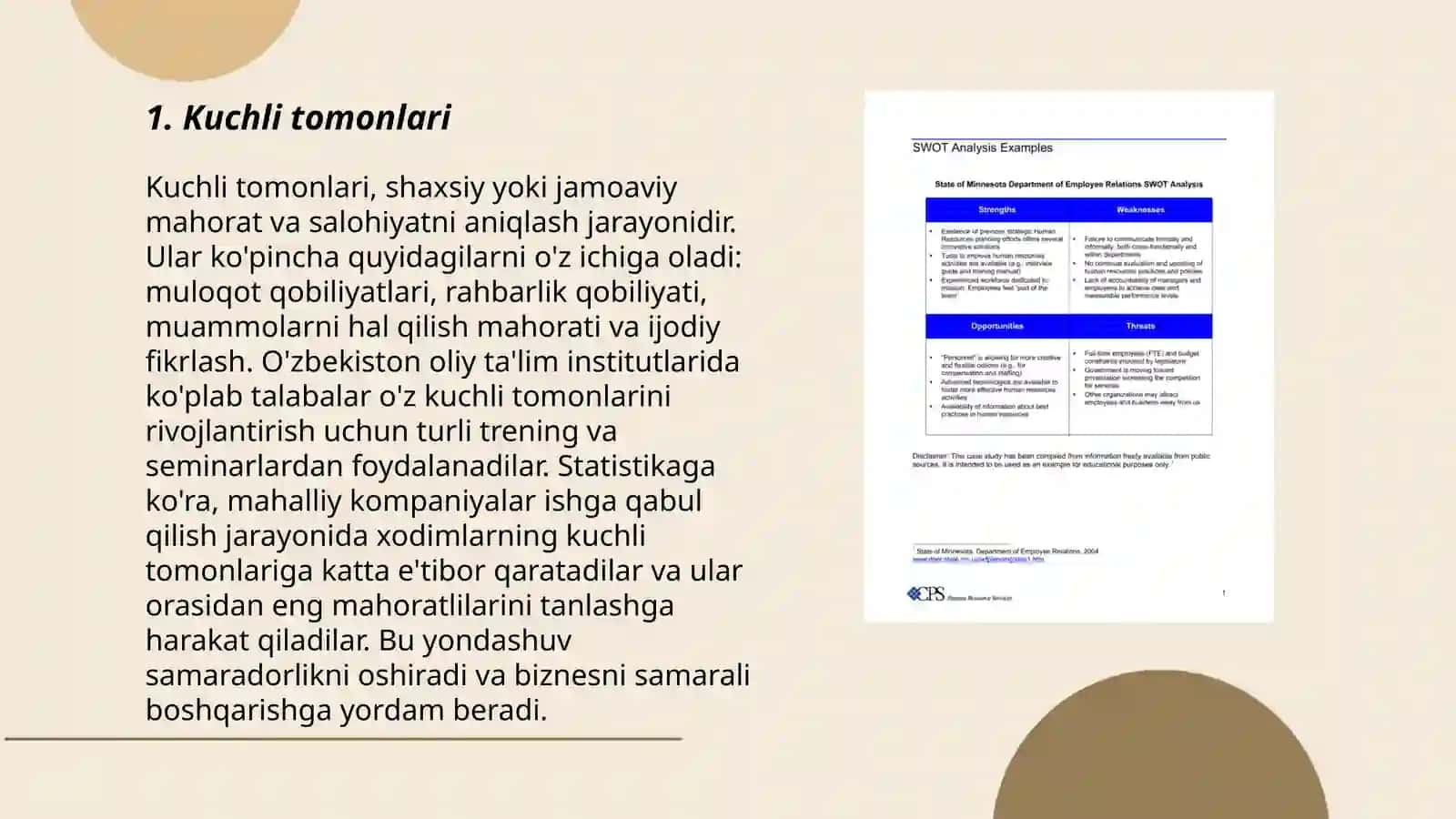Kuchli tomonlari 3