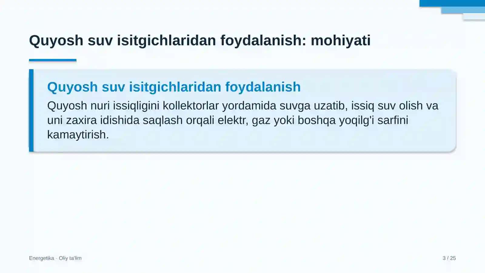 Avtomobil transportida quyosh suv isitgichlaridan foydalanish 3