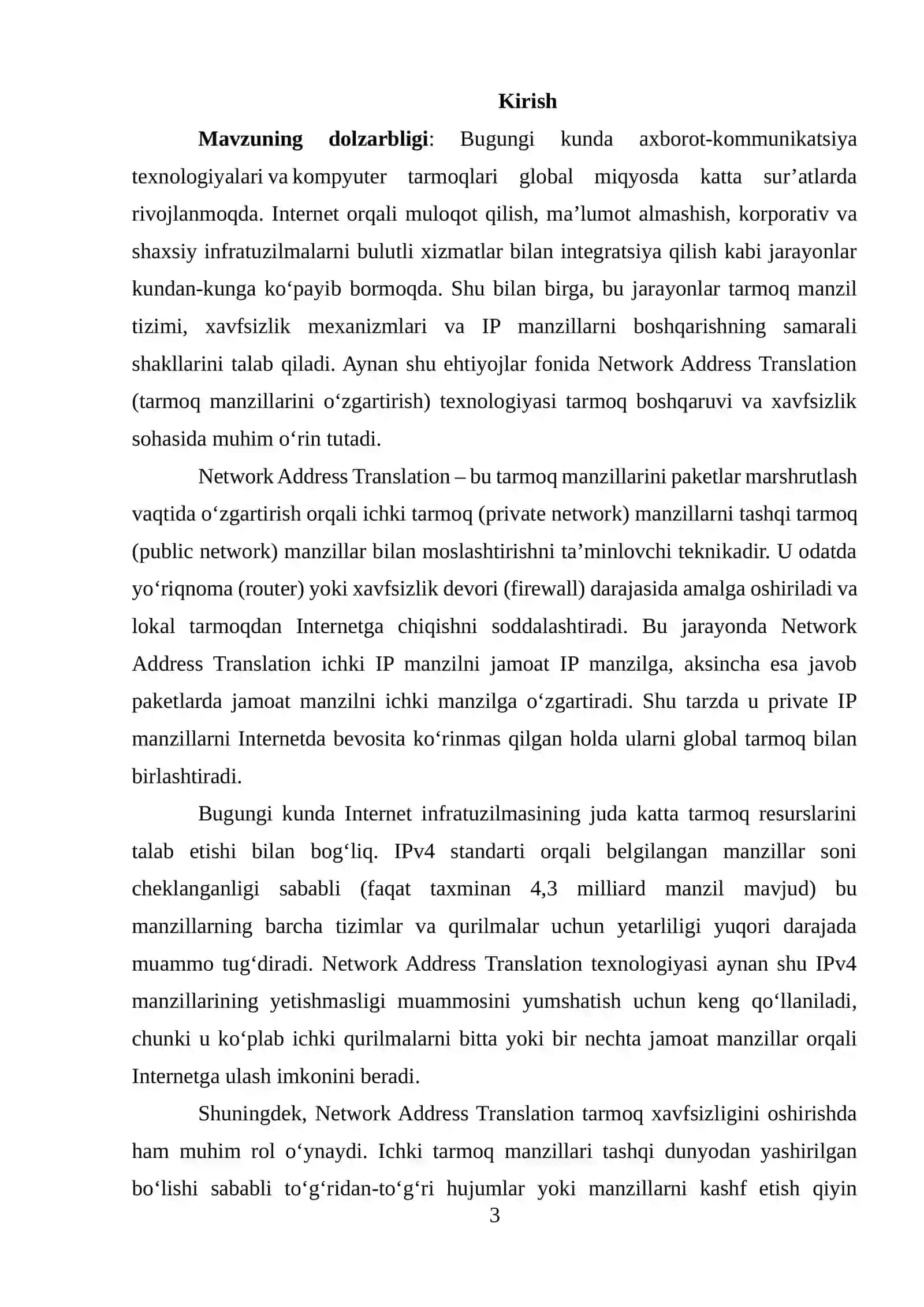 Network Address Translation 3