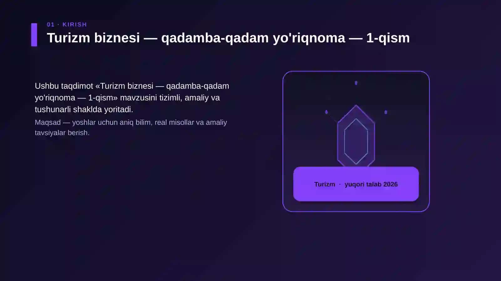 Turizm biznesi — qadamba-qadam yo'riqnoma — 1-qism 3