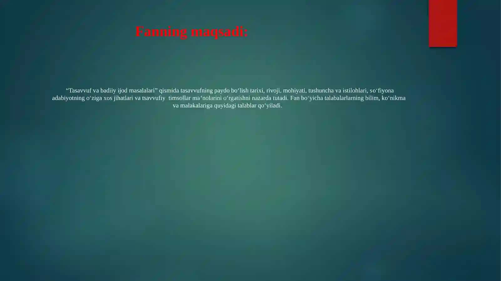 Tasavvuf adabiyotini o'rganish 3