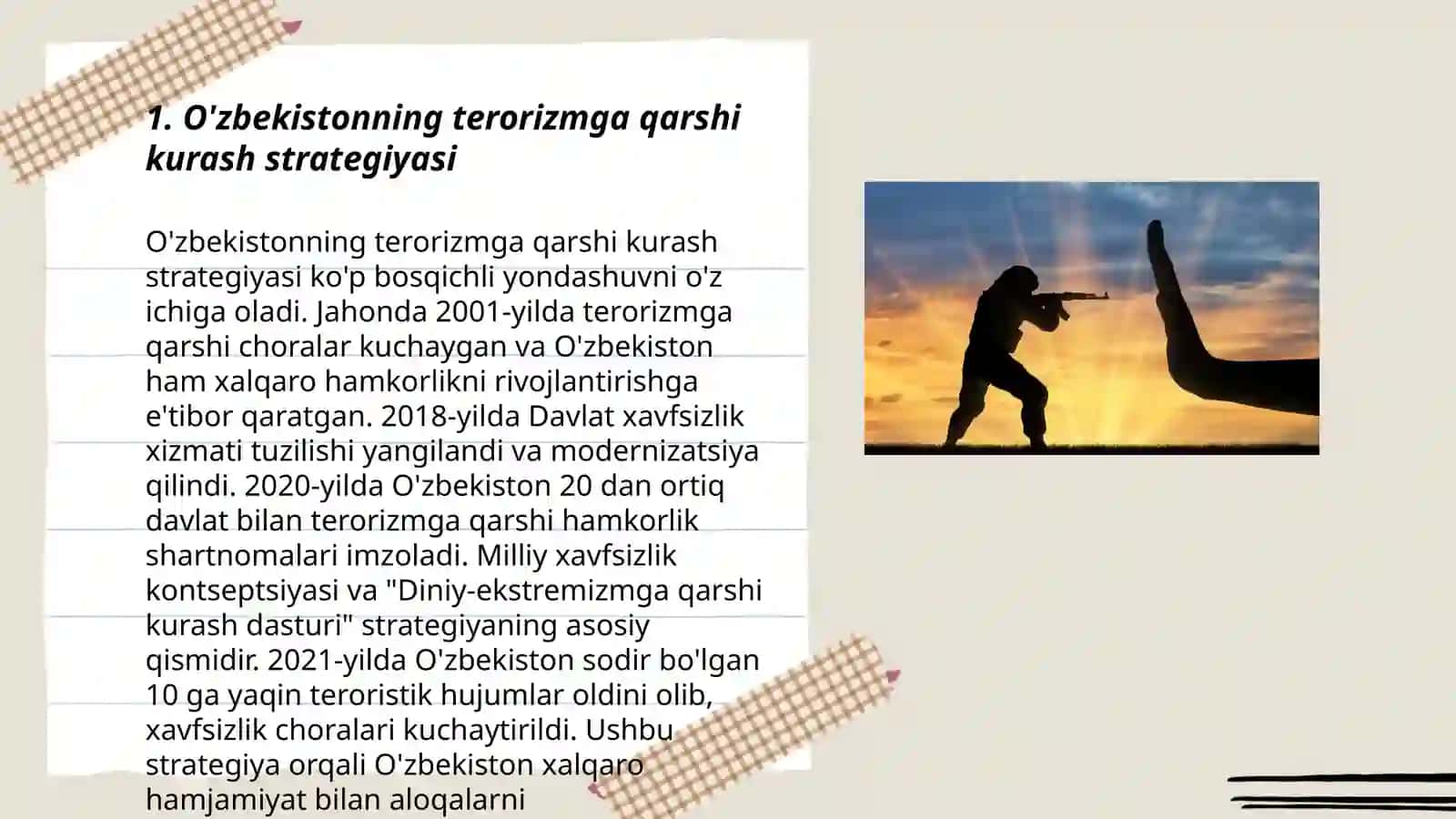 O'zbekistonning terorizmga qarshi kurash tajribasi 3