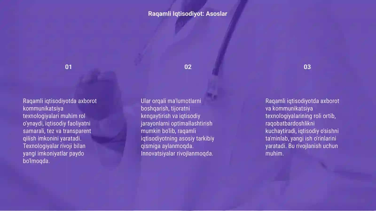 Raqamli Iqtisodiyotni Rivojlantirishda Axborot Kommunikatsiya Texnologiyalarini 3