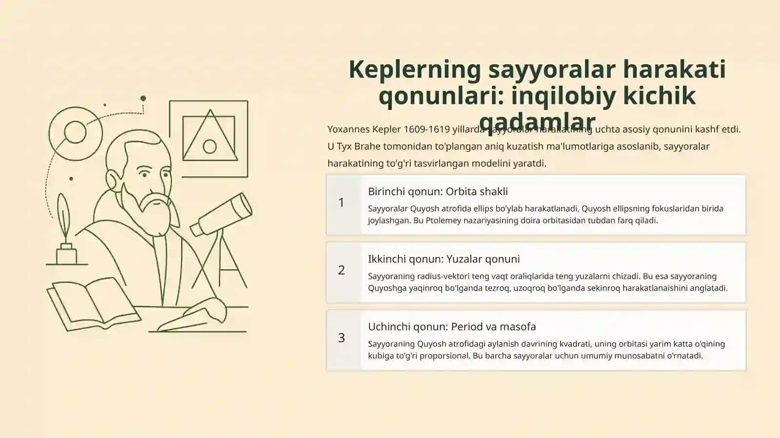 Sayyoralar harakati va butun olam tortishish qonuni 3