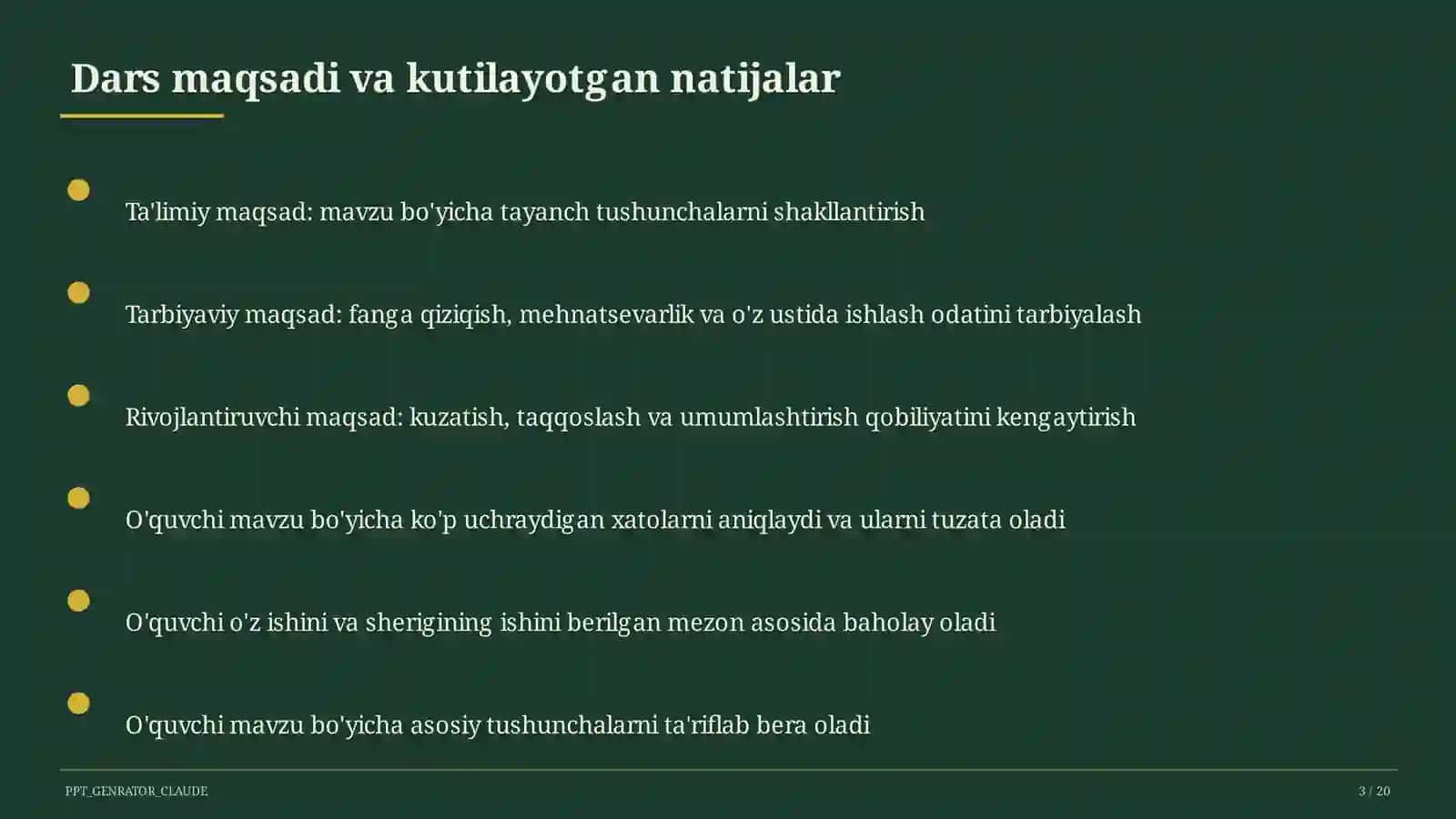O'qituvchilar uchun: raqamli ta'lim texnologiyalari — metodik birlashma uchun 3