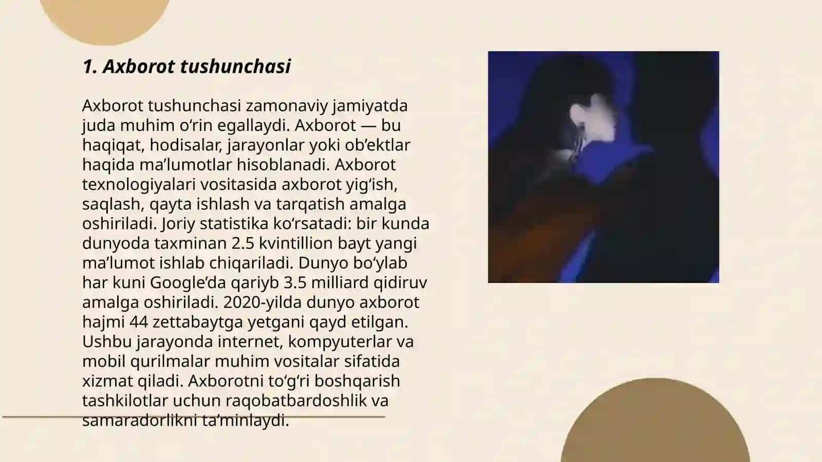 Axborot tushunchasi va axborotlarni kodlash.Sanoqli tizimlari 3