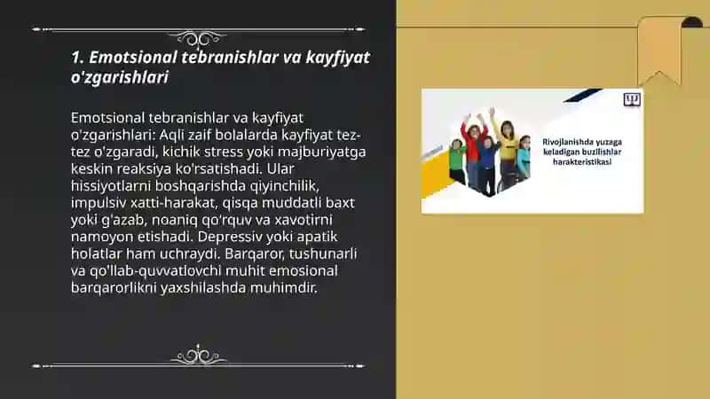 Aqli zaif bolalarning xarakter xususiyatlari 3