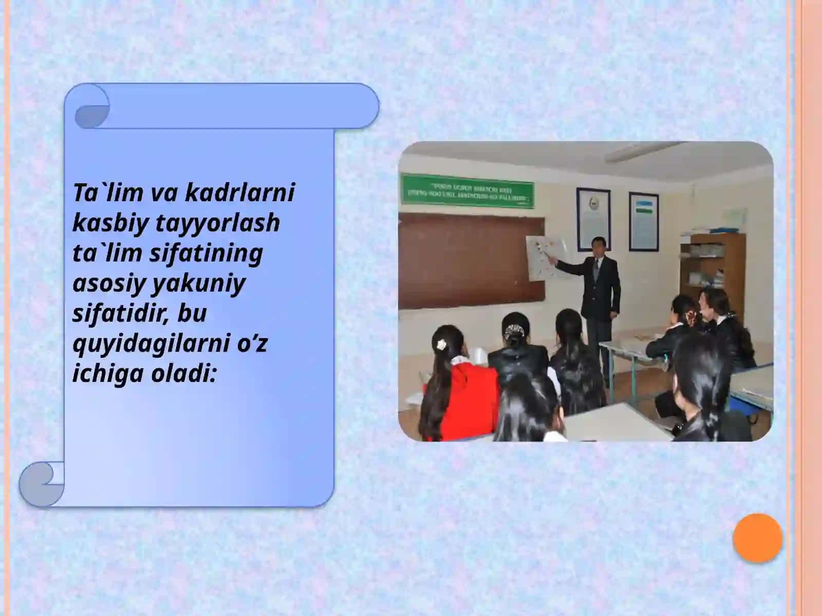 KASBIY MALAKAVIY TUZILMADA KADRLARNING O’ZGARISHI 3