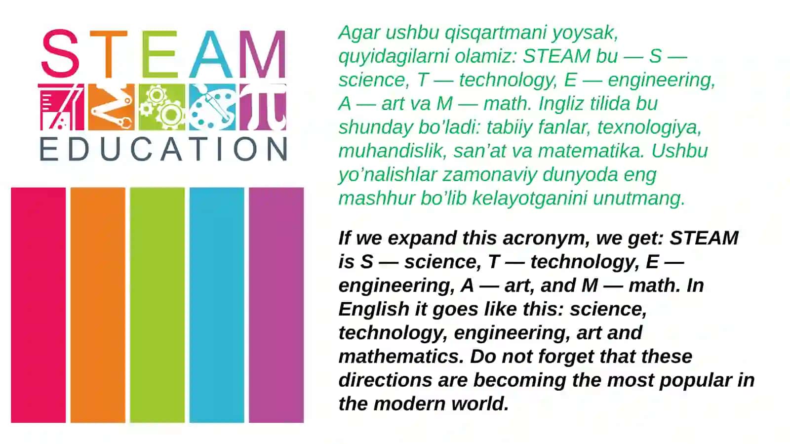 STEAM TA'LIM(STEAM EDUCATION) 3