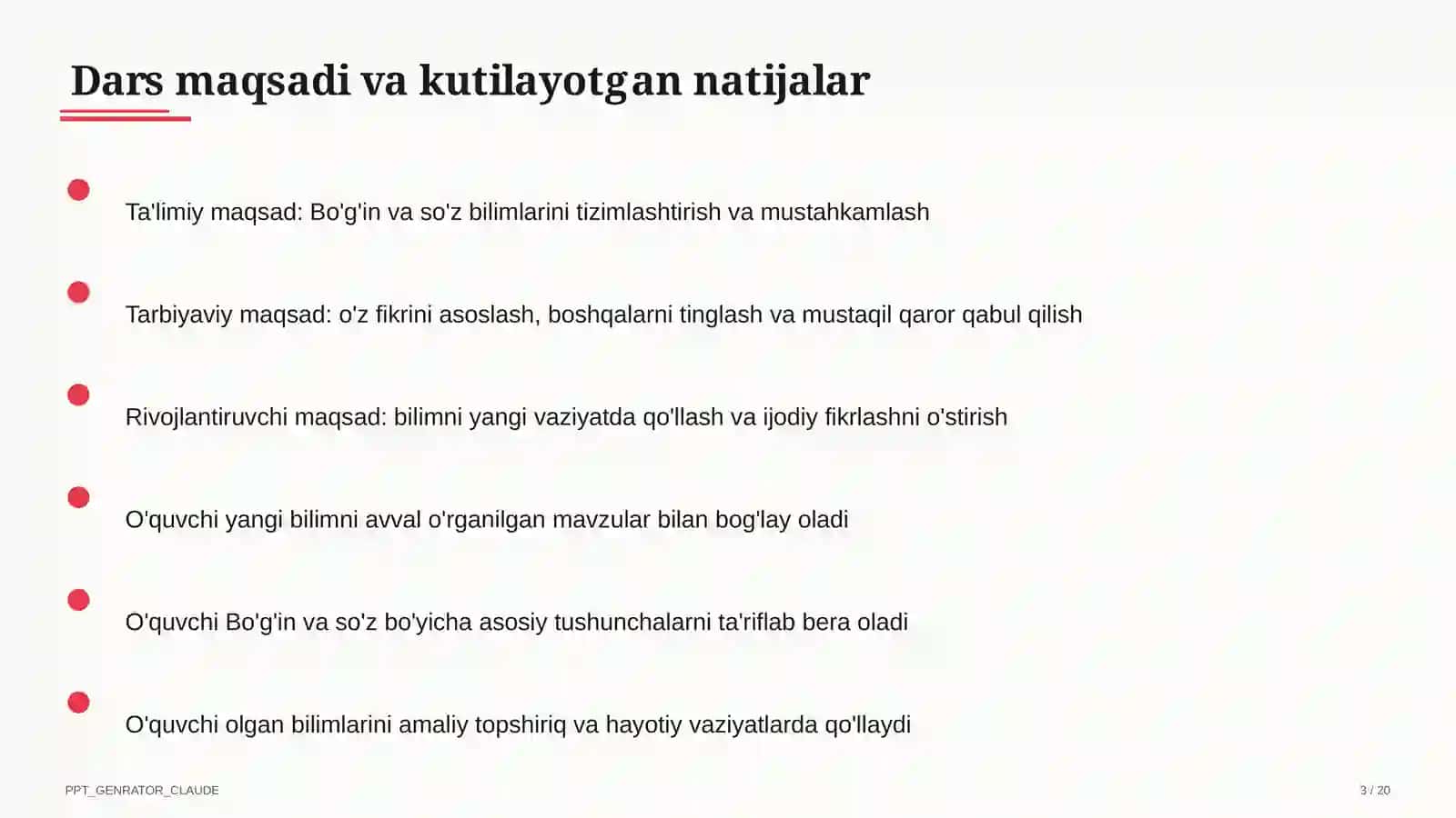 Bo'g'in va so'z (1-sinf) 3