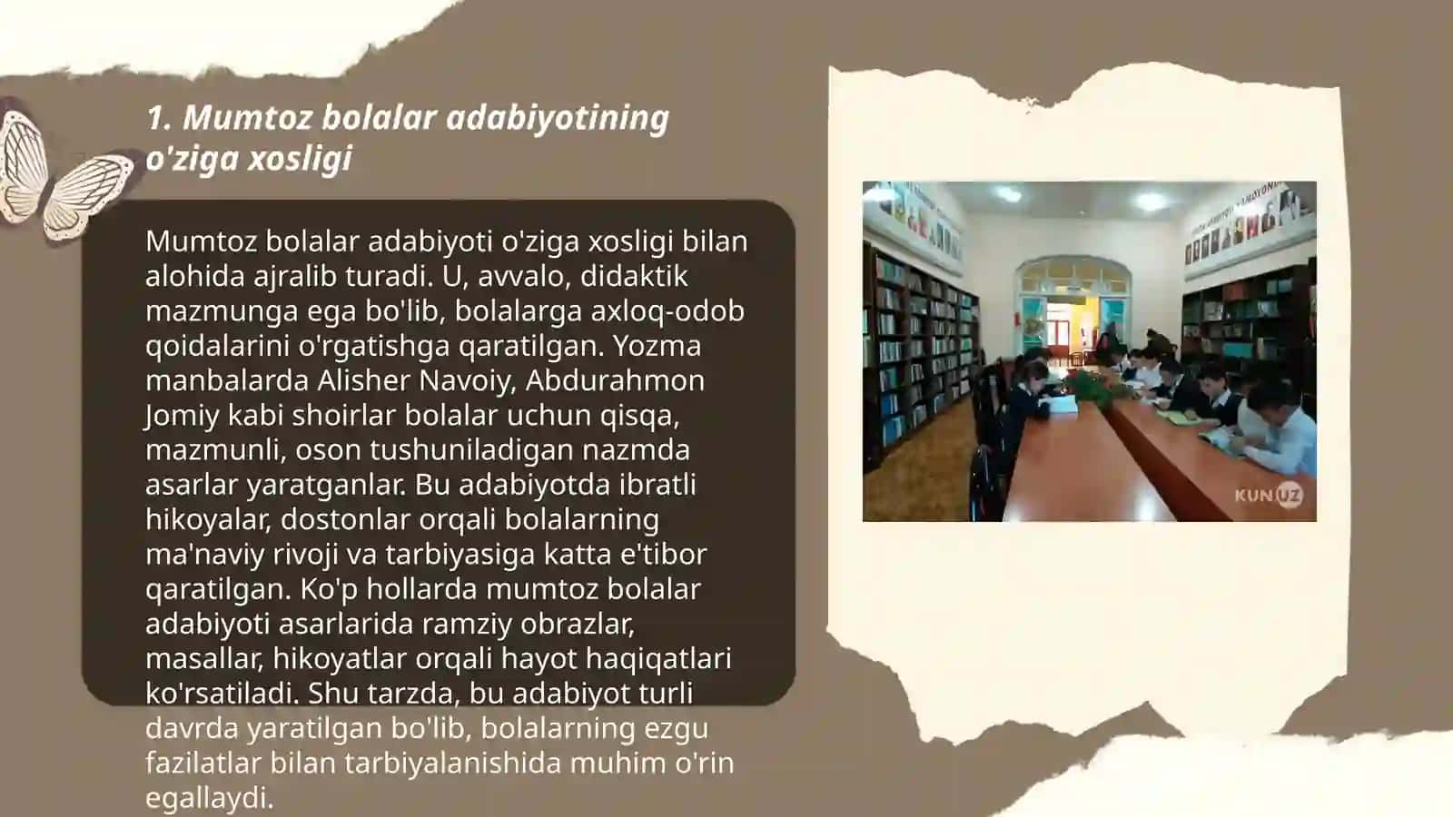 Mumtoz bolalar kitobxonligi va uning ko'rinishlari 3
