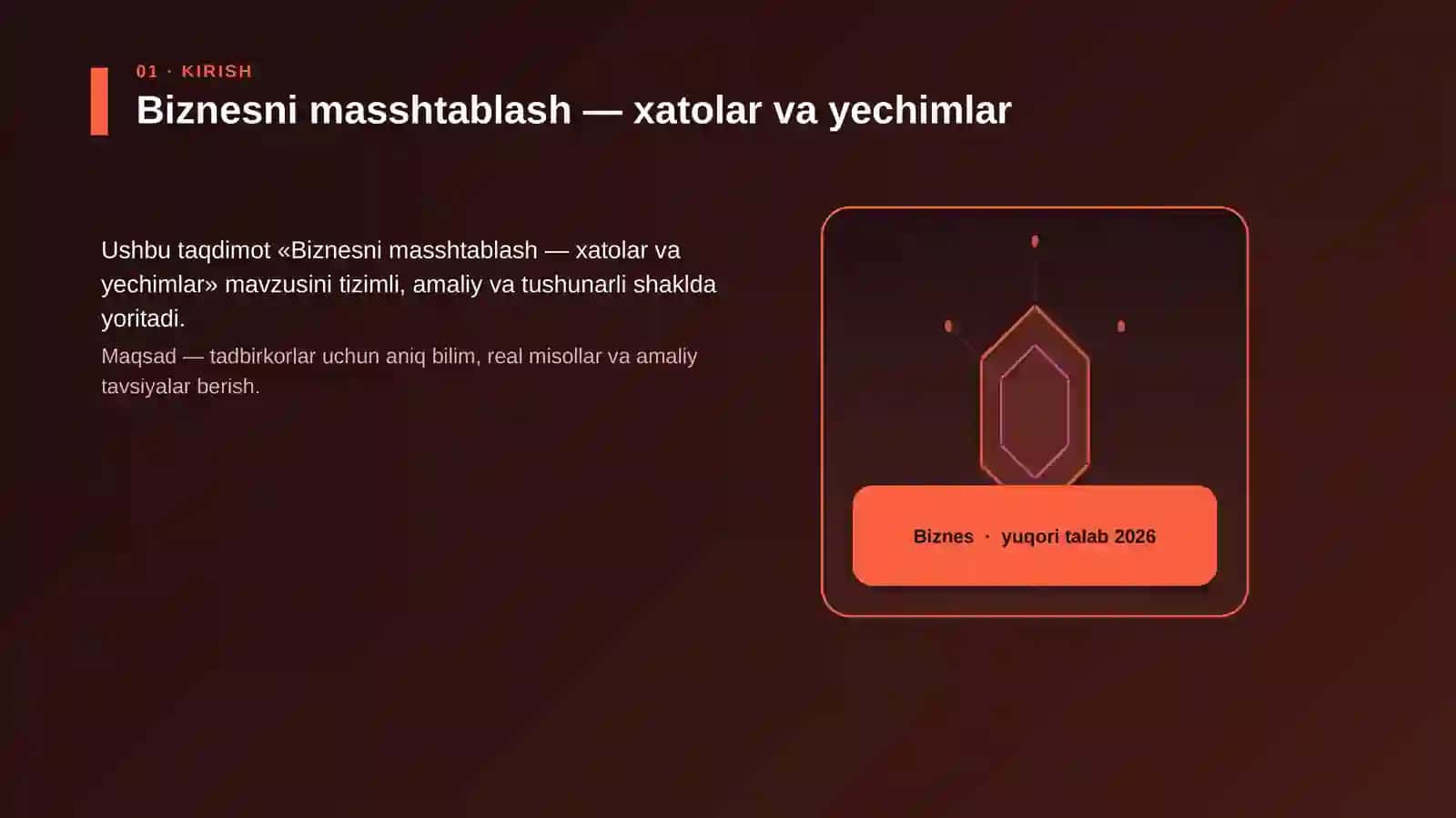 Biznesni masshtablash — xatolar va yechimlar 3
