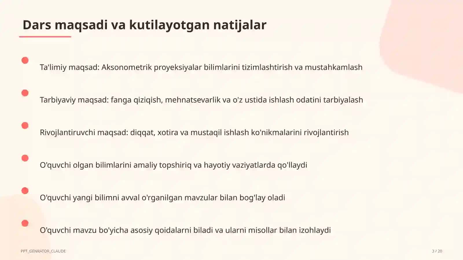 Aksonometrik proyeksiyalar (8-sinf) 3