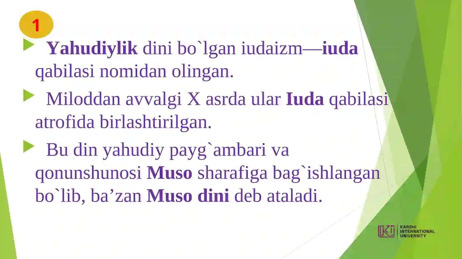 Milliy dinlar 3
