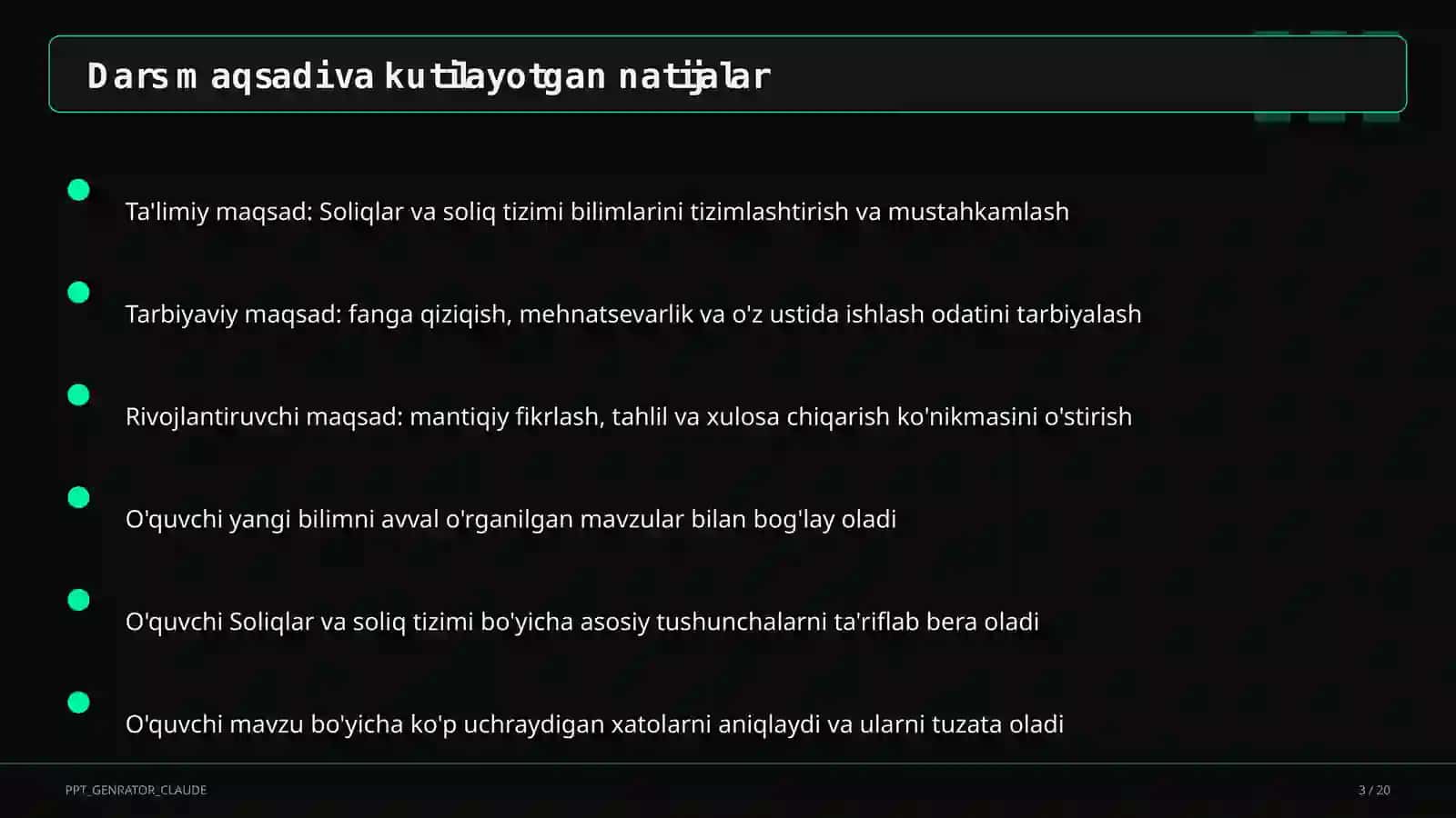 Soliqlar va soliq tizimi (10-sinf) 3