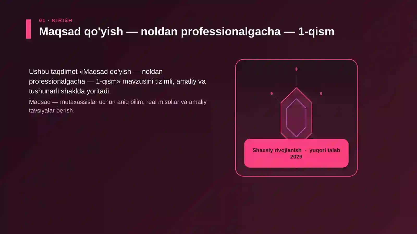 Shaxsiy Rivojlanish 3