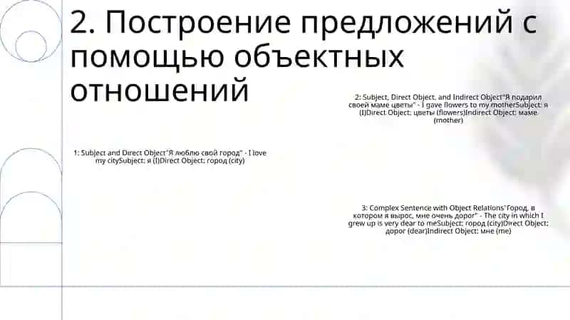 Выражение Объектных Отношений В Простом Предложении 3
