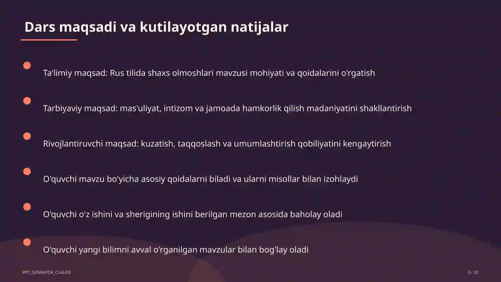 Rus tilida shaxs olmoshlari (5-sinf) 3