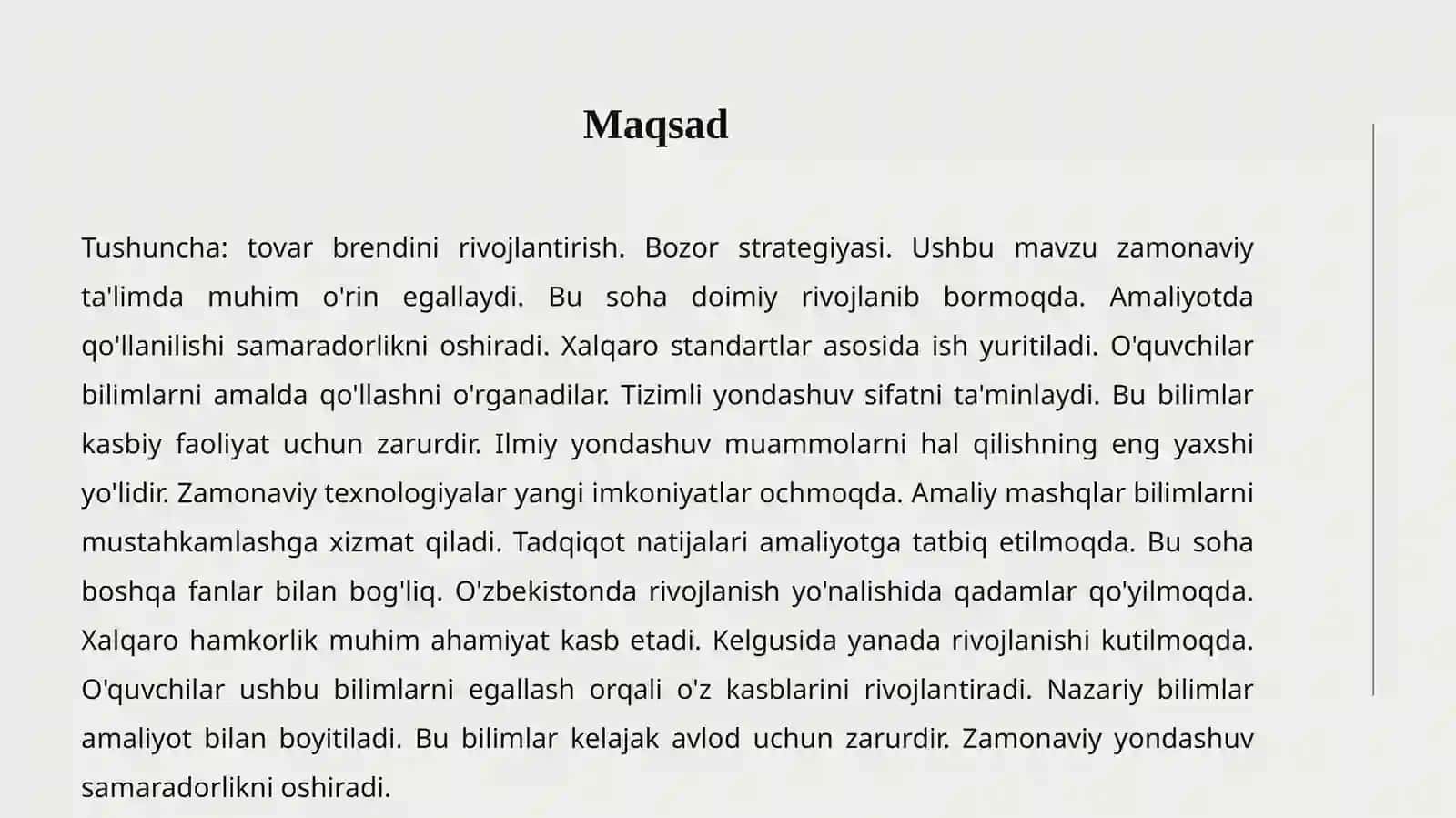 Tovar siyosati 3
