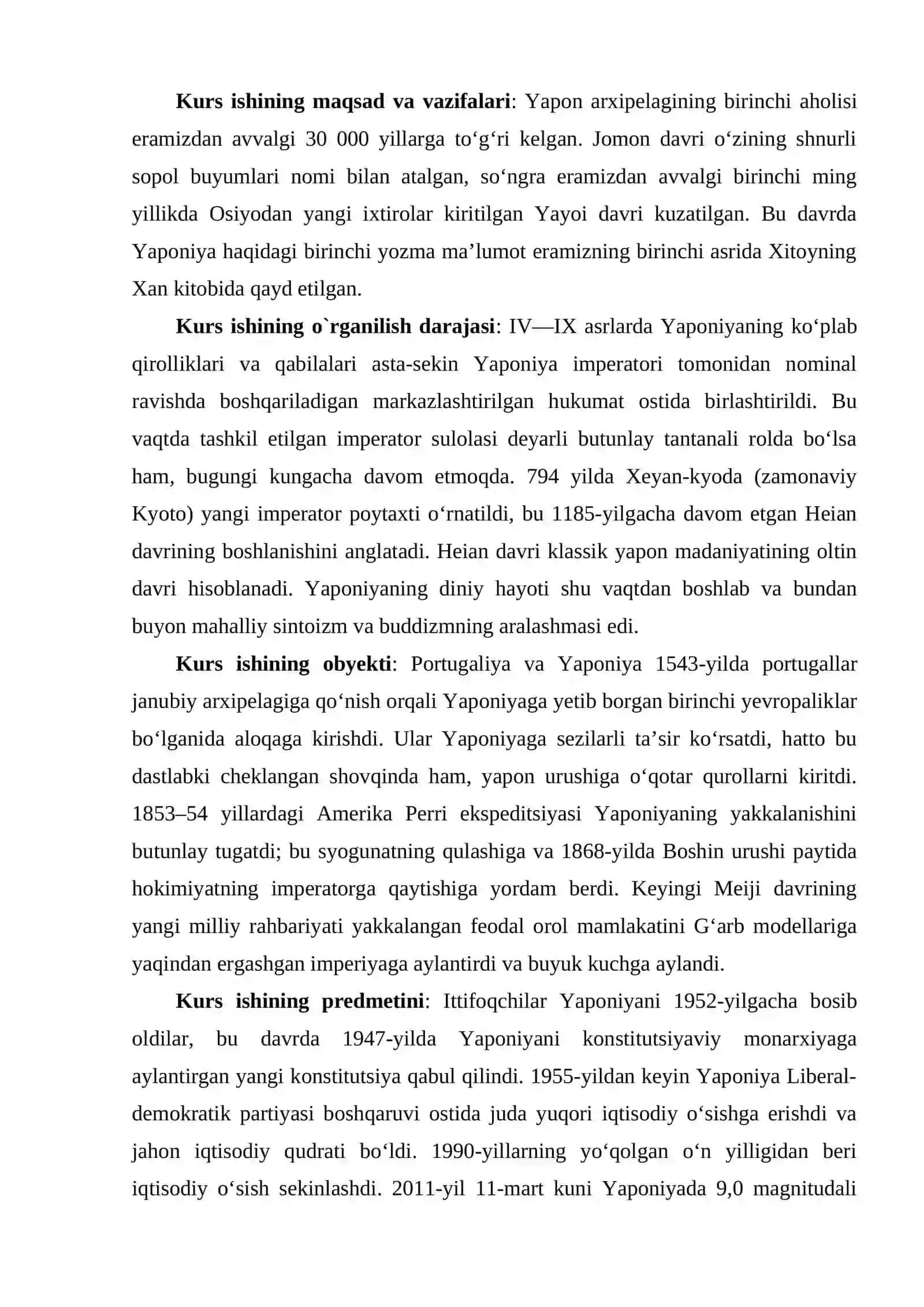 Yaponiya yangi davrda: yopiq davrdagi siyoat va uning kuch bilan ochilishi 3